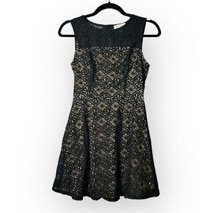 Monteau Black Lace Mini Dress S